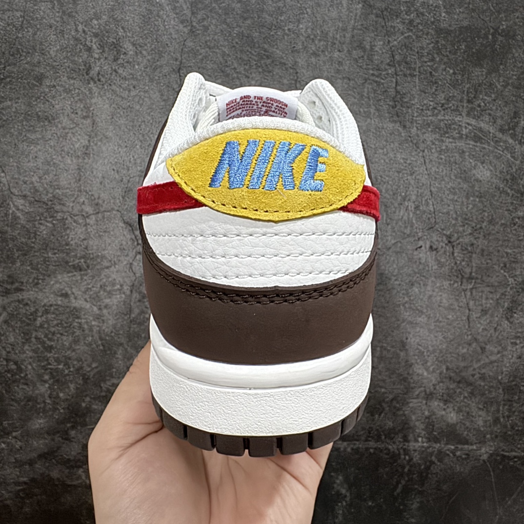 定制版NikeSBDunkLow拼色红棕纯原大厂出品极力推荐原装头层材料独家版型蒸餾加工帶來的是更好的视