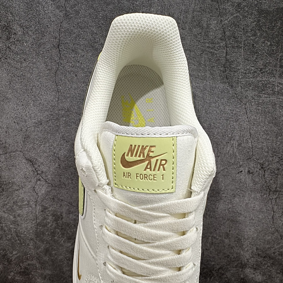 公司级官方同步发售NikeAirForce107青苹果配色布面空军一号低帮休闲板鞋3m炫彩反光进口牛筋布