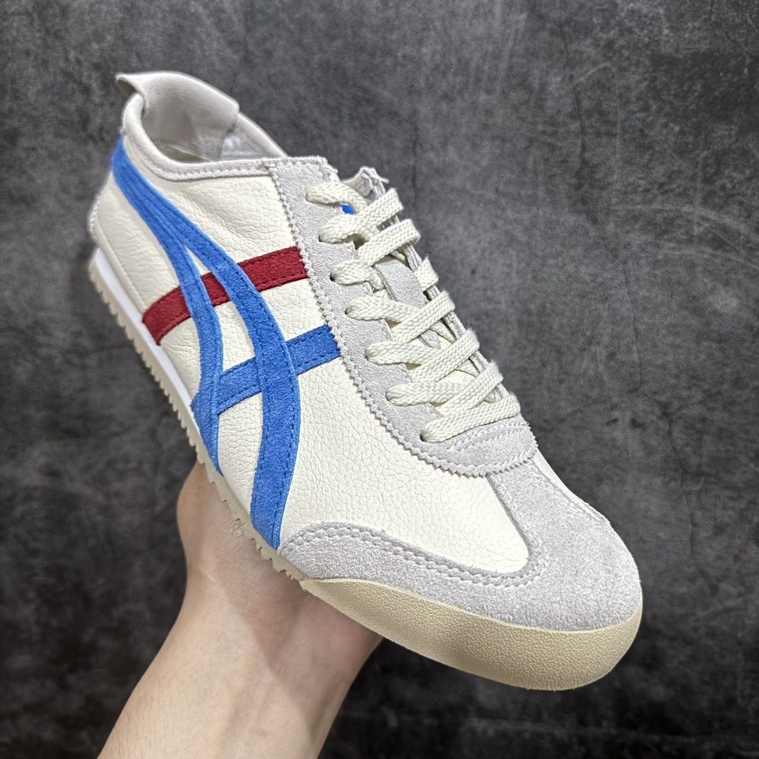 图片[3]-【PH纯原】Asics Onitsuka Tiger MEXICO 66 亚瑟士鬼冢虎复古经典板鞋 白蓝红色nn印尼厂Oem原单材料 除成型在PT外n其余全部客供材料 淘宝B级代购店铺内供💯n四联官方吊牌 乳胶组合鞋垫、羊皮纸质中底 不用宰手买专柜 这里满足你👊🏼 全新工厂开发 一线品质 全部原鞋一比一开发  货号：DL408-9001 Size：36-46 全码出货 编码：T1230250-鞋库