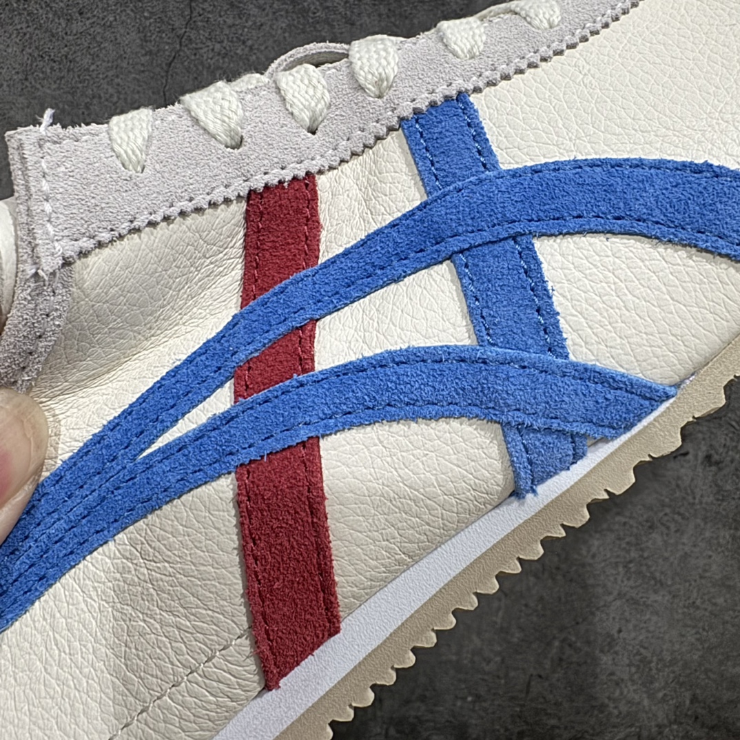 图片[4]-【PH纯原】Asics Onitsuka Tiger MEXICO 66 亚瑟士鬼冢虎复古经典板鞋 白蓝红色nn印尼厂Oem原单材料 除成型在PT外n其余全部客供材料 淘宝B级代购店铺内供💯n四联官方吊牌 乳胶组合鞋垫、羊皮纸质中底 不用宰手买专柜 这里满足你👊🏼 全新工厂开发 一线品质 全部原鞋一比一开发  货号：DL408-9001 Size：36-46 全码出货 编码：T1230250-鞋库