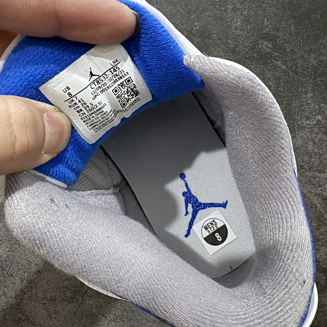 图片[6]-【原厂版】Air Jordan 3 Retro “racer blue ＂白蓝 小闪电 赛车蓝 男n 全套原纸板楦头开发 原厂大底磨具加持立体防滑纹理 原装可视Air Sole气垫 原汁原味最完美的三代版型 唯一正确鞋头趴度弧度高度鞋身腰线 原厂TPU彩虹扎染后跟饰片 正确内里反口里网布 皮料菱角分明不变形无多余毛边 广东原厂zp同批次手工大底描漆拉丝 市场唯一原厂鞋扣模具 原厂织唛标 原厂飞人电绣工艺 尾指中部跳三针 独家绑鞋带手法 印刷中底布 四线拉帮 米色美纹纸贴合固定 进口港宝加持 后跟自然饱满 全鞋荧光划线卡点 追求极致完美 每一双都是工艺品 多重QC质检 超越公司货的品控标准 实实在在的免检产品  尺码：40 40.5 41 42 42.5 43 44 44.5 45 46 47.5  编码：X10280320-鞋库