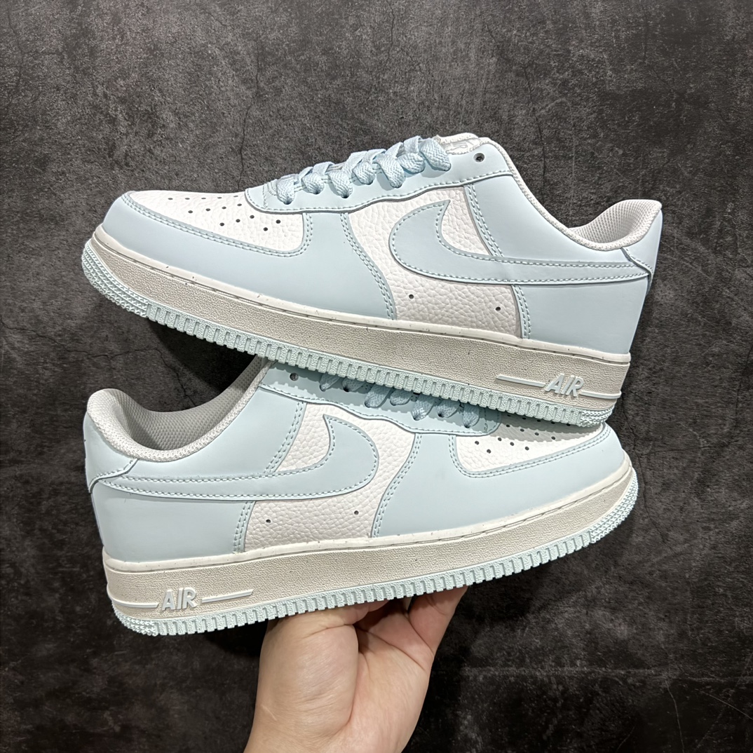 公司级NikeAirForce1Low07NextNature白浅蓝原楦头原纸板打造纯正低帮空军版型专注