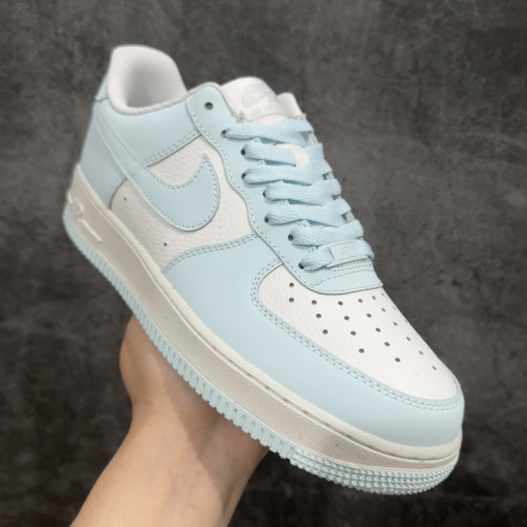 公司级NikeAirForce1Low07NextNature白浅蓝原楦头原纸板打造纯正低帮空军版型专注