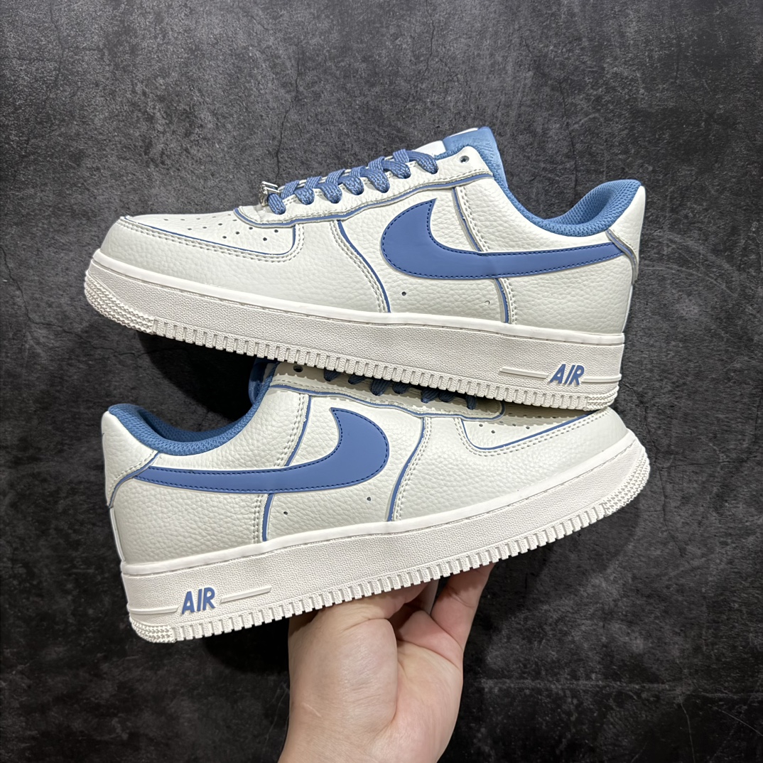 公司级爆款单品NIkeAirForce107Low米白蓝炫彩“夜魔侠”空军一号低帮运动休闲板鞋客供高亮3