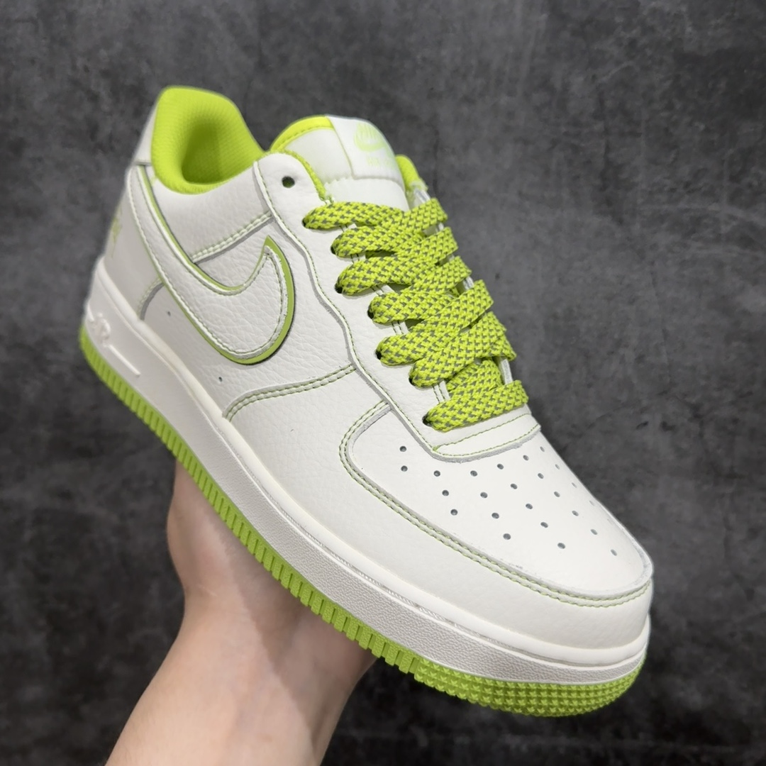 海外限量发售StussyxNikeAirForce1Low斯图西联名米青色反光空军一号低帮休闲板鞋客供高