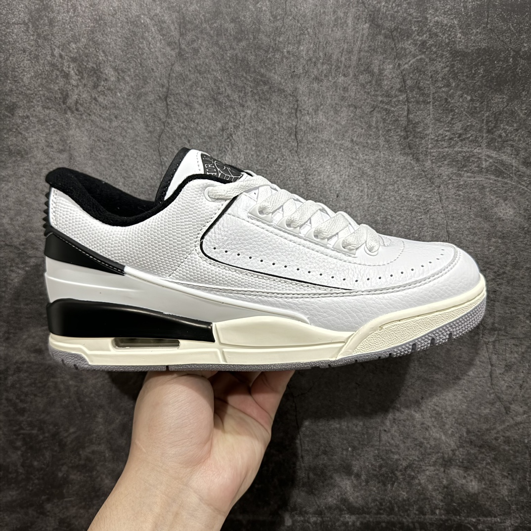 AirJordan2/3RetroAJ2/3乔2/3首发白黑色低帮篮球鞋FD0383-100全新鞋款展示