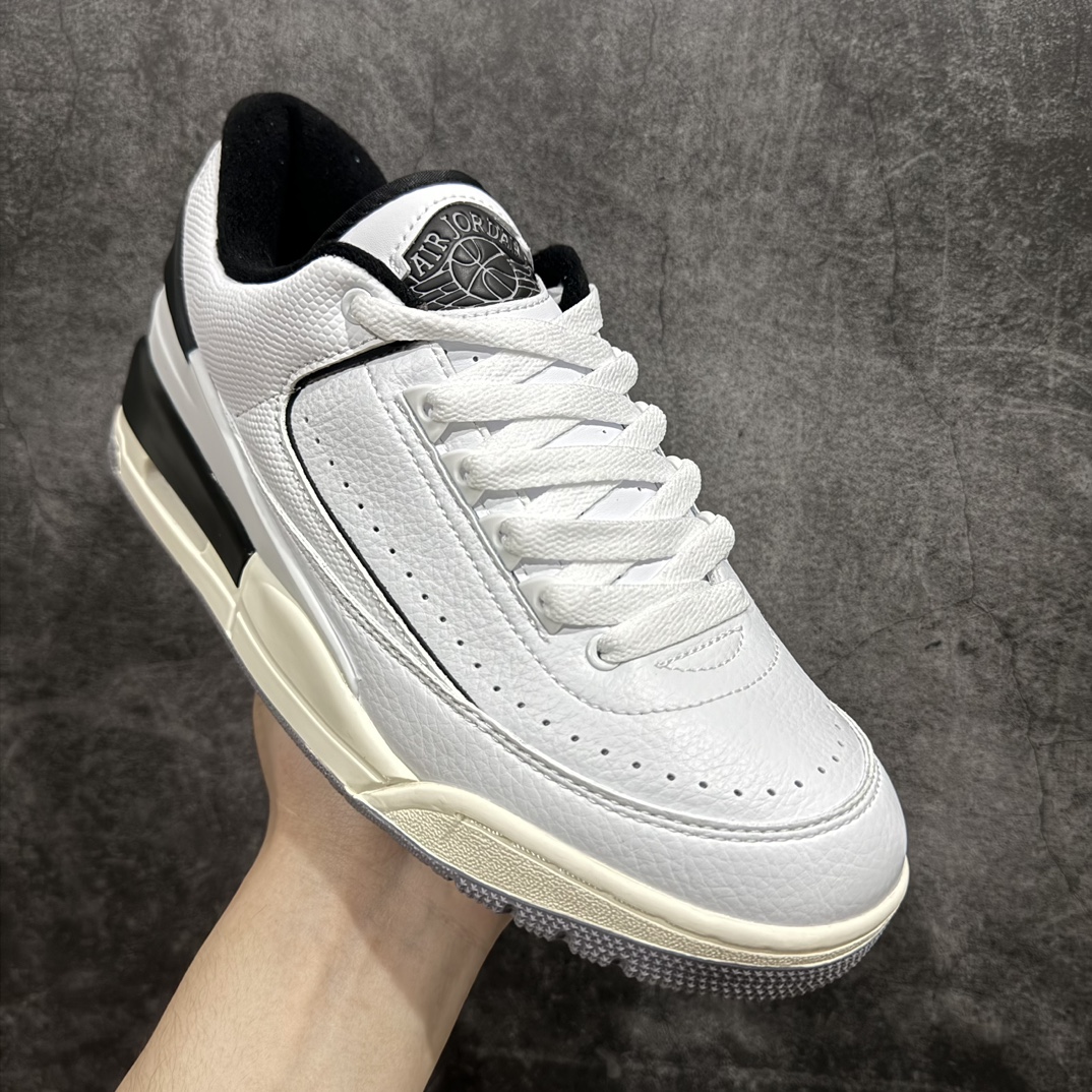 AirJordan2/3RetroAJ2/3乔2/3首发白黑色低帮篮球鞋FD0383-100全新鞋款展示