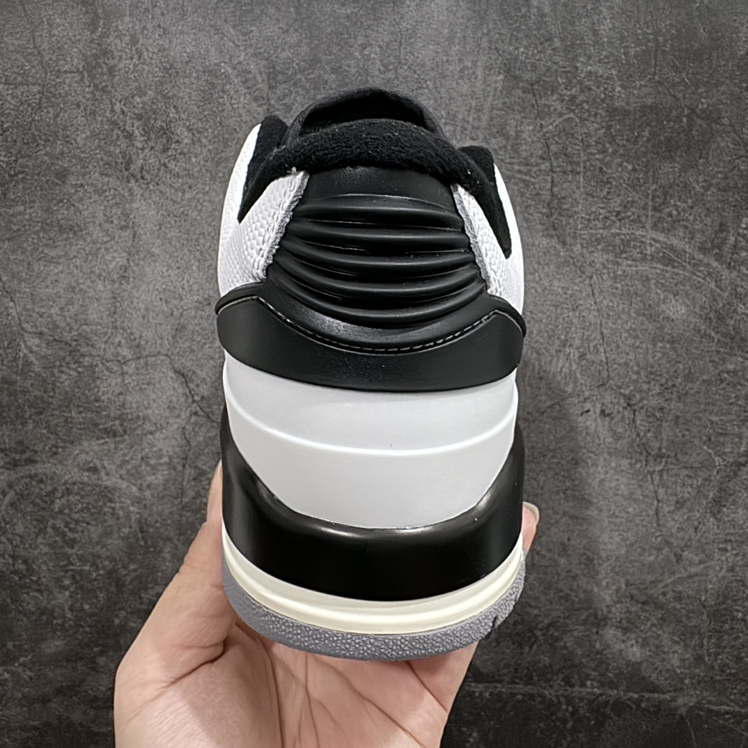 240 Air Jordan 2/3 Retro AJ2/3 乔2/3首发白黑色 低帮篮球鞋 FD0383-100