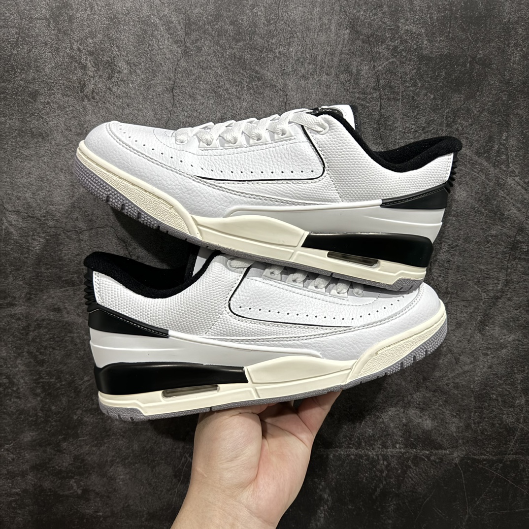 AirJordan2/3RetroAJ2/3乔2/3首发白黑色低帮篮球鞋FD0383-100全新鞋款展示