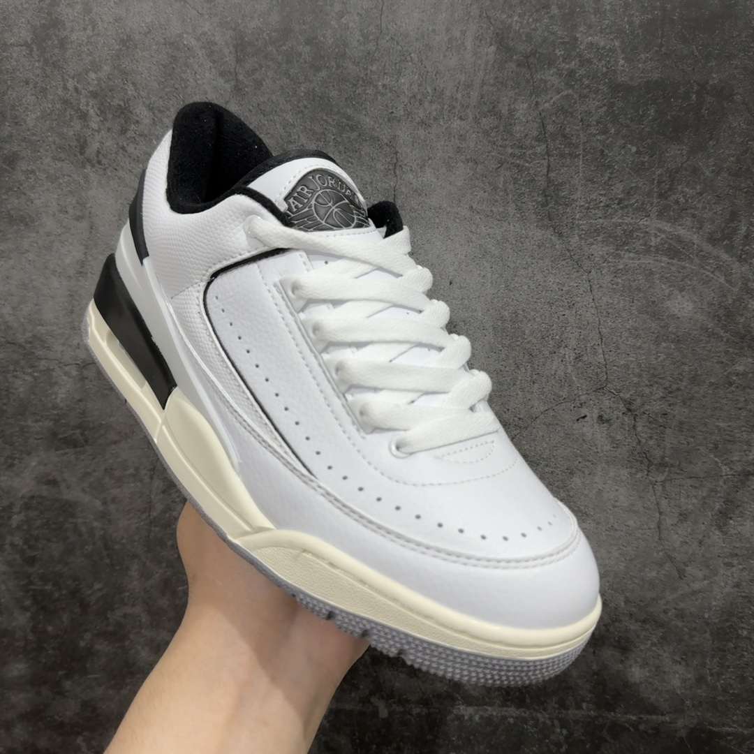 AirJordan2/3RetroAJ2/3乔2/3首发白黑色低帮篮球鞋FD0383-100全新鞋款展示