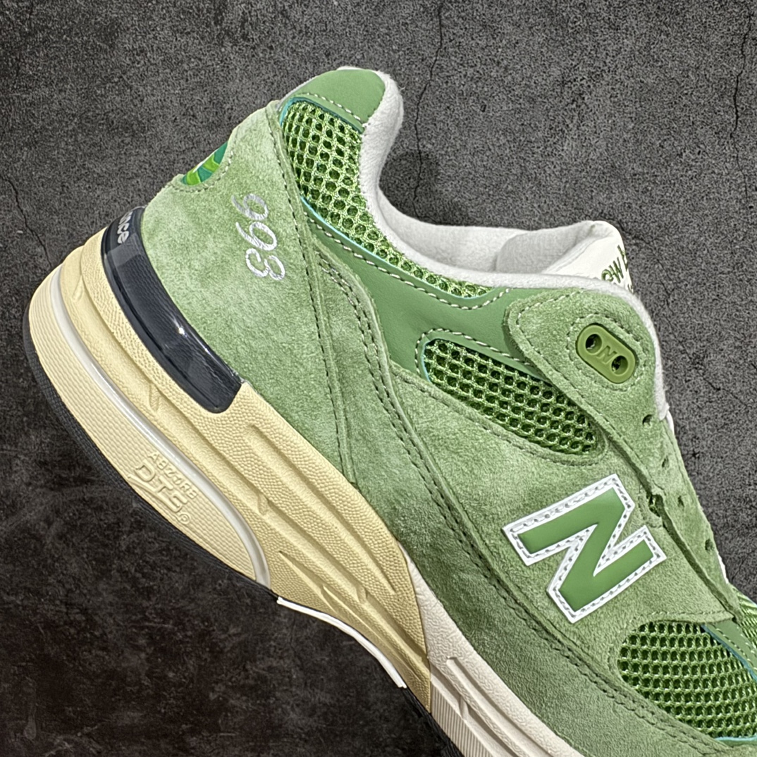 纯原NewBalanceU993GW新百伦NB993总统复古慢跑鞋绿色正确3M反光细节原楦原纸版开发正确