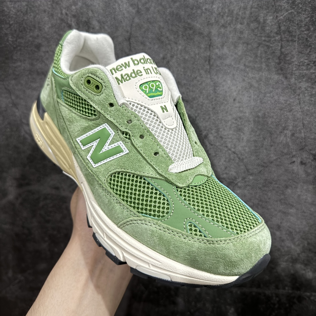 纯原NewBalanceU993GW新百伦NB993总统复古慢跑鞋绿色正确3M反光细节原楦原纸版开发正确