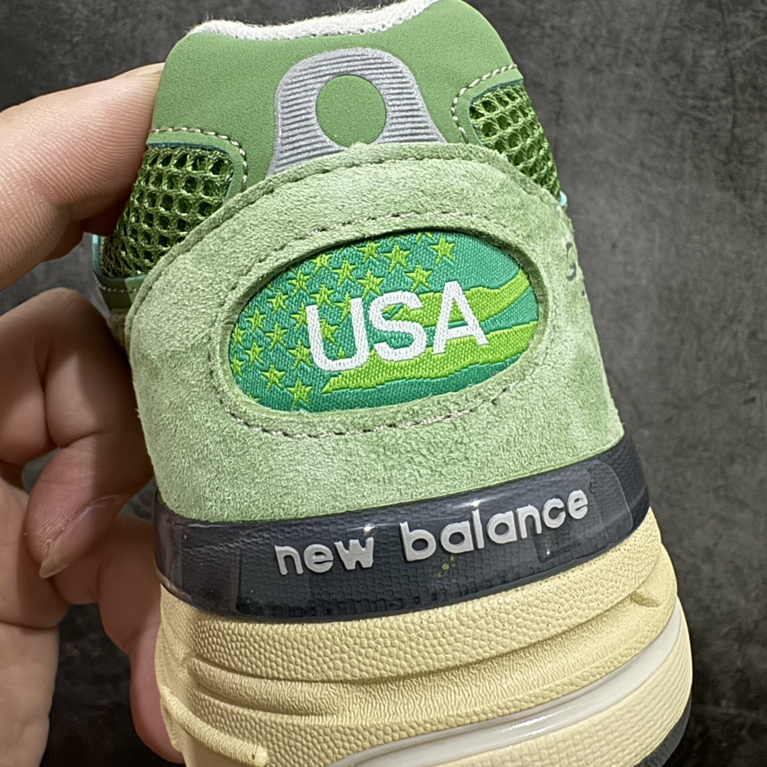 纯原NewBalanceU993GW新百伦NB993总统复古慢跑鞋绿色正确3M反光细节原楦原纸版开发正确