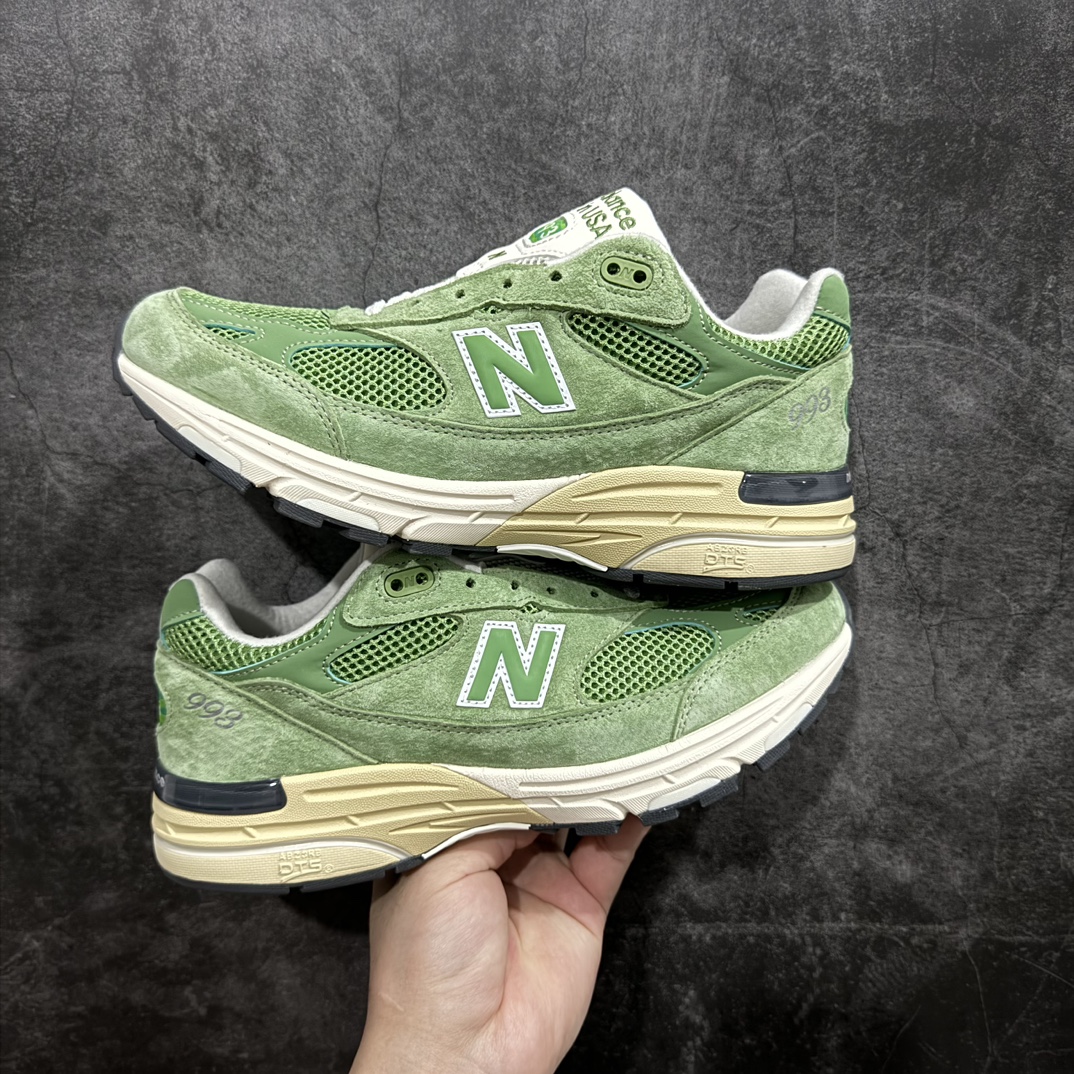 纯原NewBalanceU993GW新百伦NB993总统复古慢跑鞋绿色正确3M反光细节原楦原纸版开发正确