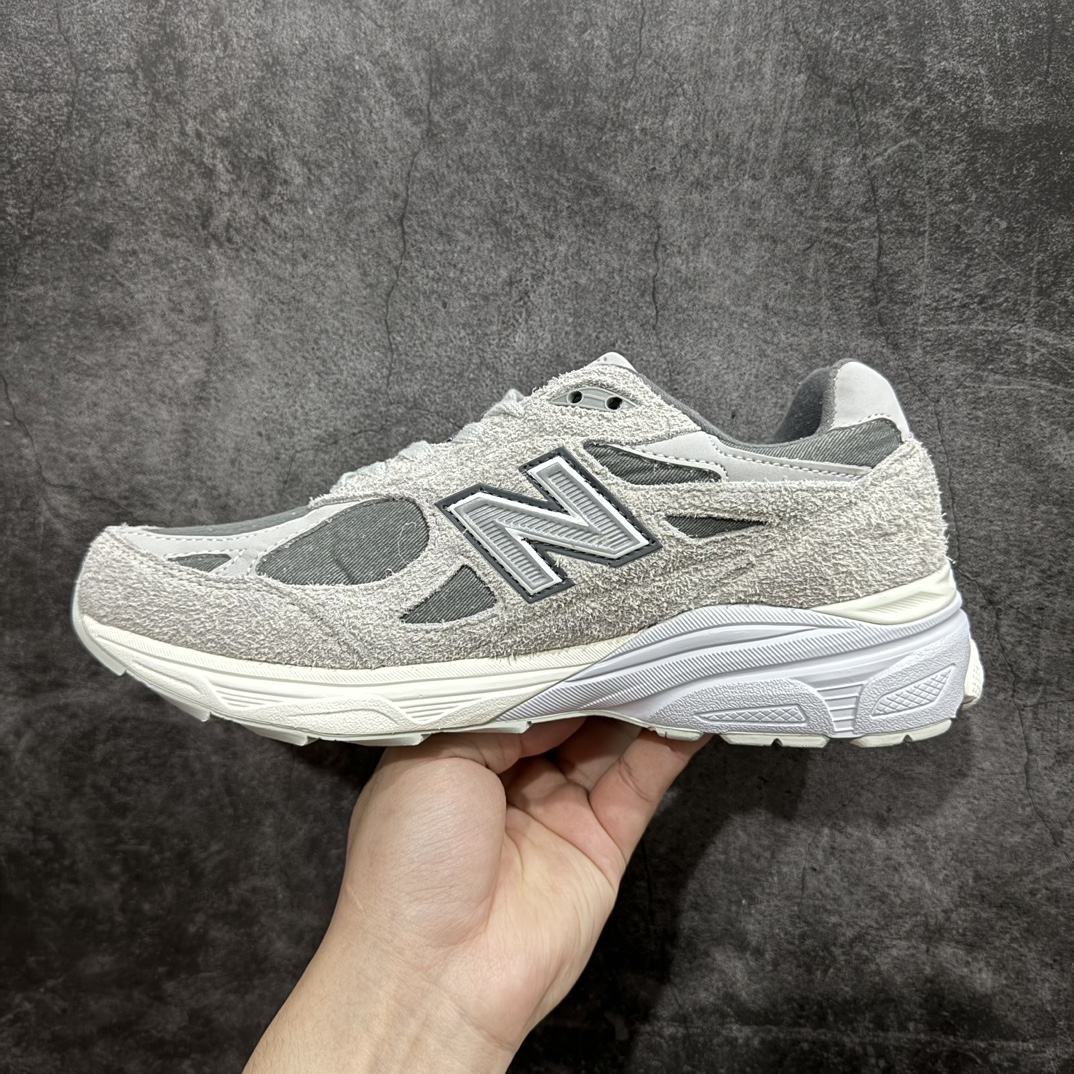 纯原LevisxNewBalanceNB990V3防滑低帮跑步鞋男款米灰M990LV3升级原楦原纸版数据