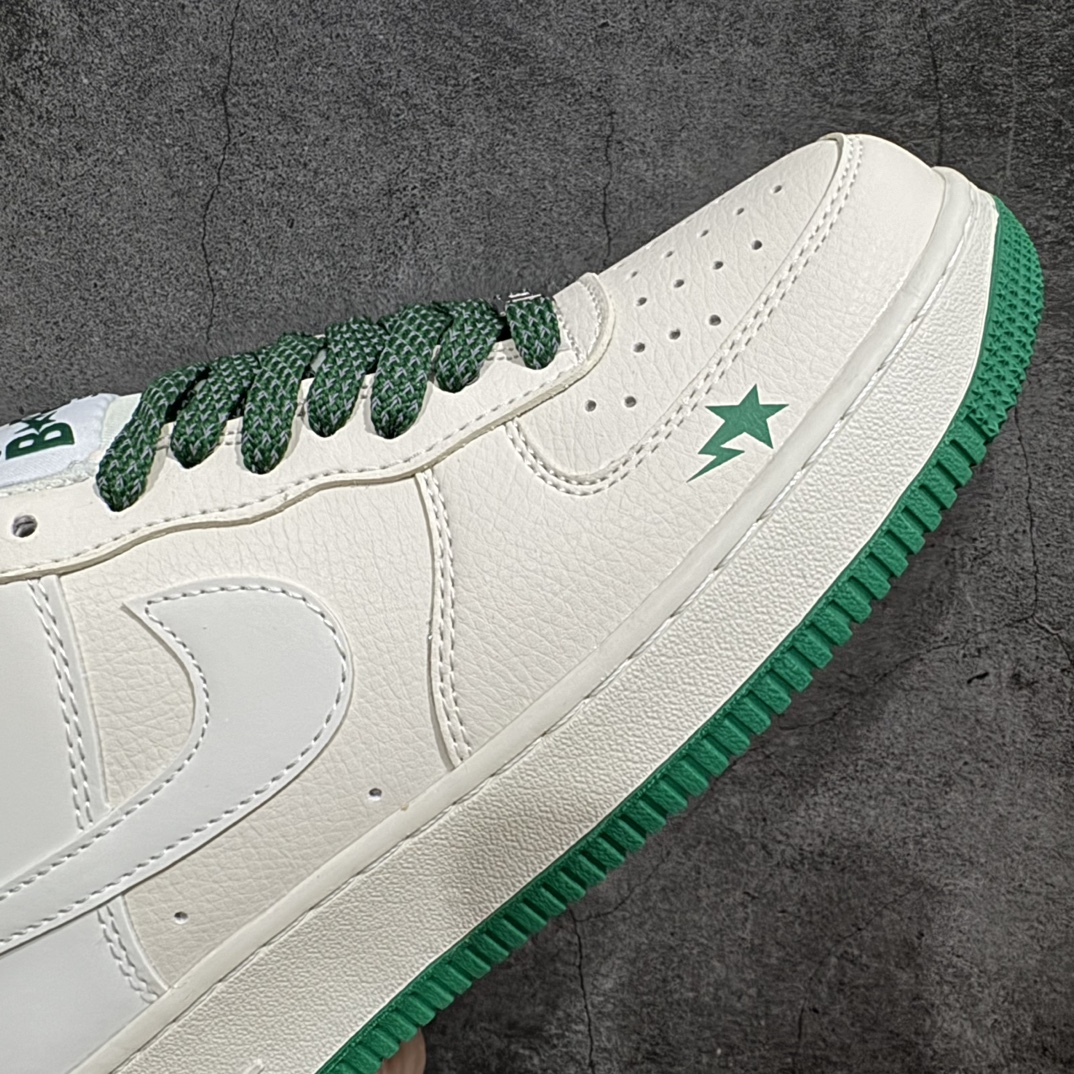 240 Nk Air Force 1'07 Low BAPE联名-米绿星星 空军一号低帮休闲板鞋 FG6688-102