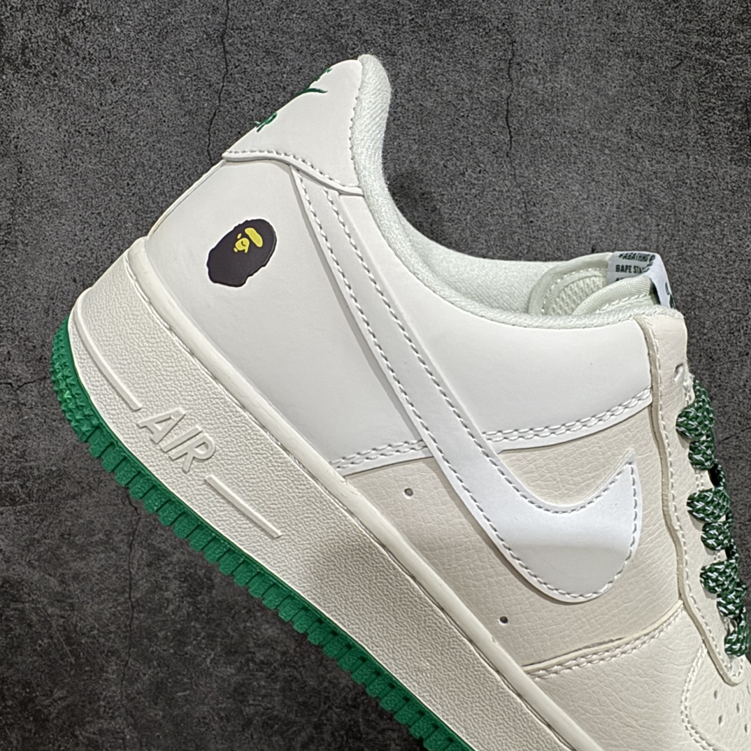 240 Nk Air Force 1'07 Low BAPE联名-米绿星星 空军一号低帮休闲板鞋 FG6688-102