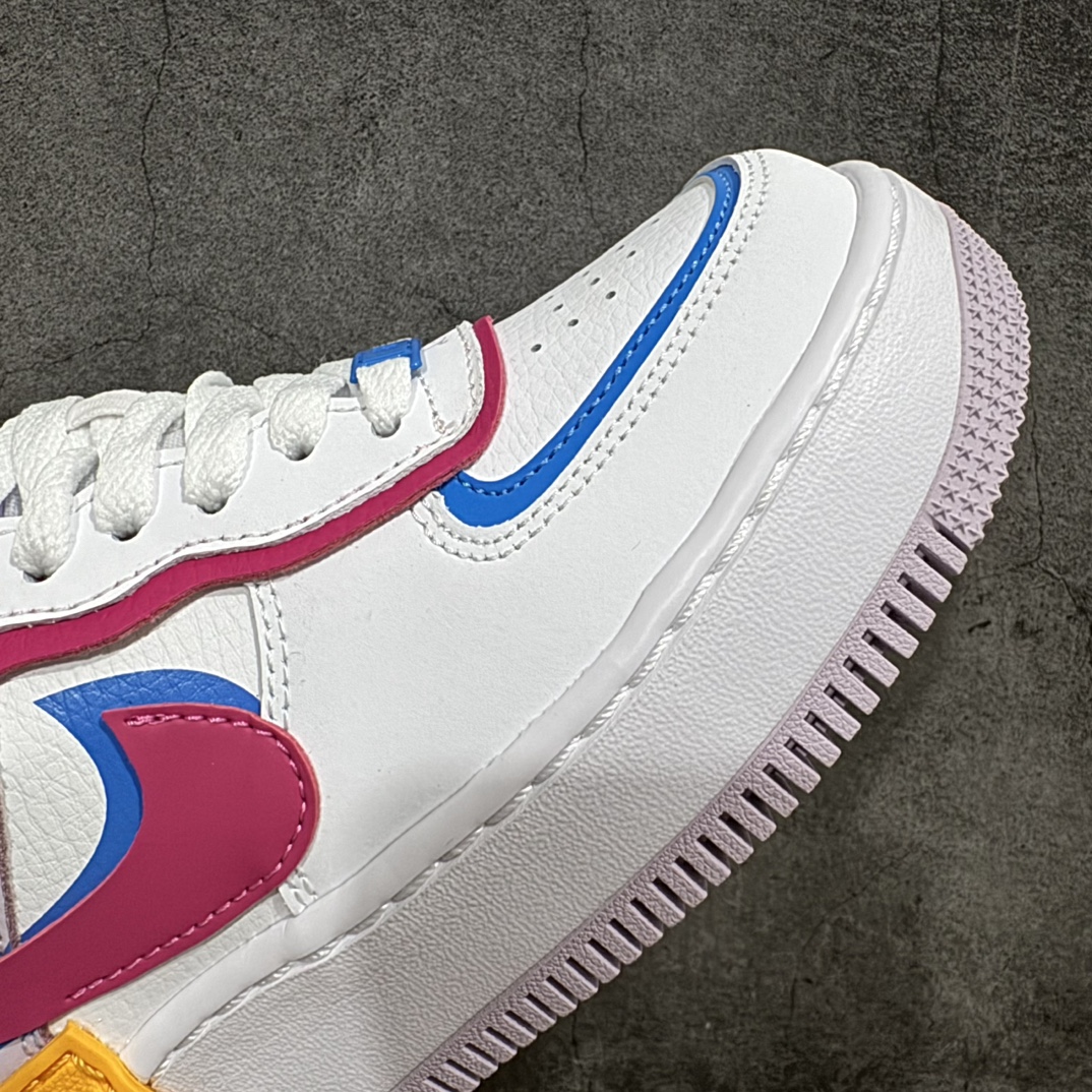 200 Nike Air Force 1 Shadow 轻量增高低帮百搭板鞋”拼接马卡龙” HF5064-100