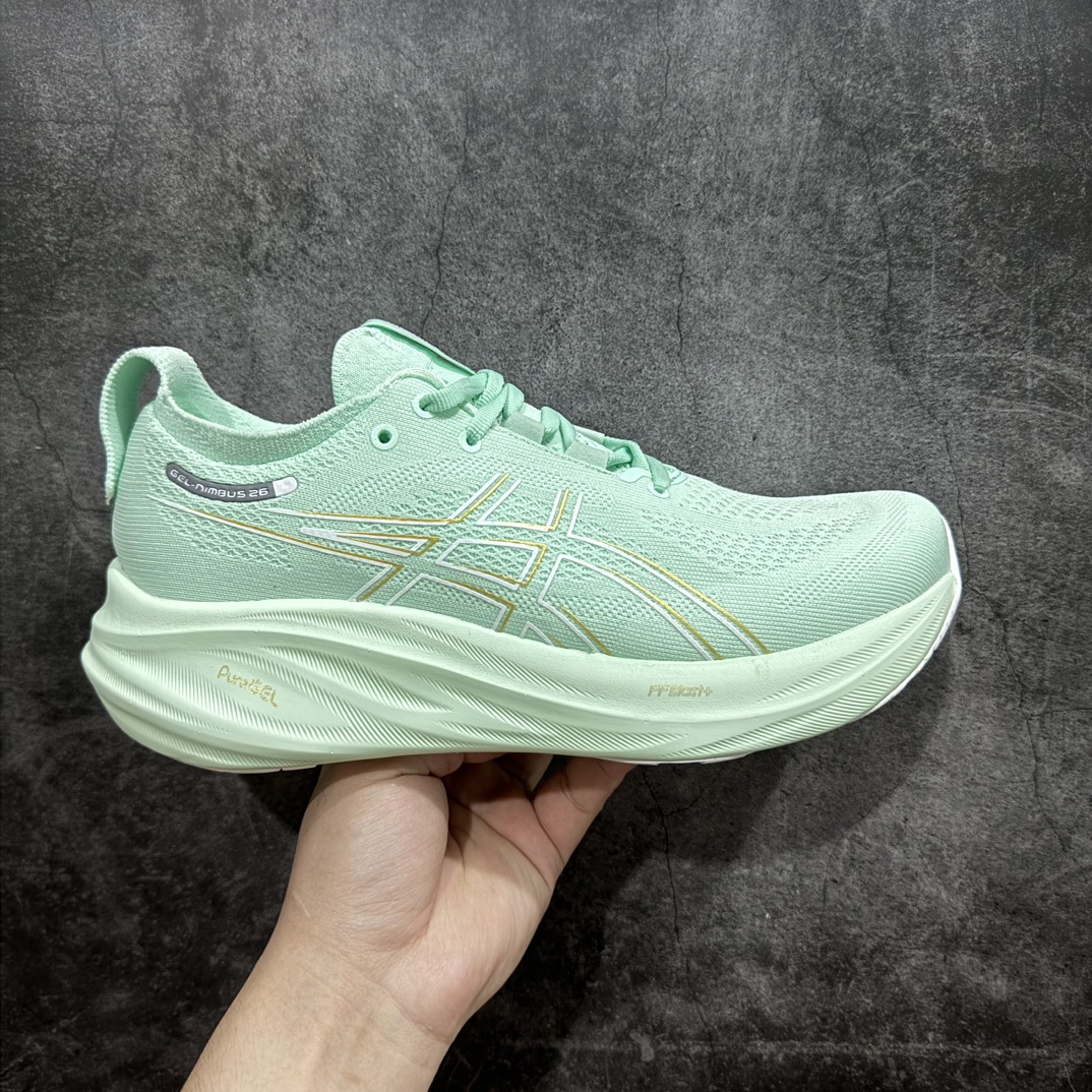 200 【纯原版本】ASICS Gel-NIMBUS 26 减震支撑耐磨 低帮 跑步鞋