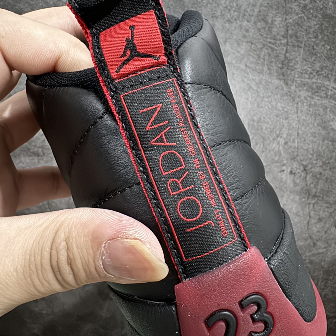 外贸版AirJordanAJ12Retro黑红货号130690-002正确版本原楦原纸板开发原汁原味12