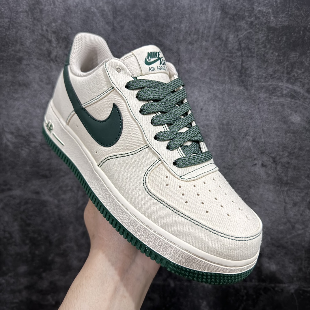 图片[3]-【公司级】Nike Air Force 1 Low 07 3M帆布米绿n原楦头原纸板 打造纯正低帮空军版型 专注外贸渠道 全掌内置蜂窝气垫原盒配件 原厂中底钢印、拉帮完美官方货号：TQ1456-266 Size：36 36.5 37.5 38 38.5 39 40 40.5 41 42 42.5 43 44 44.5 45 编码：HXS250260-鞋库