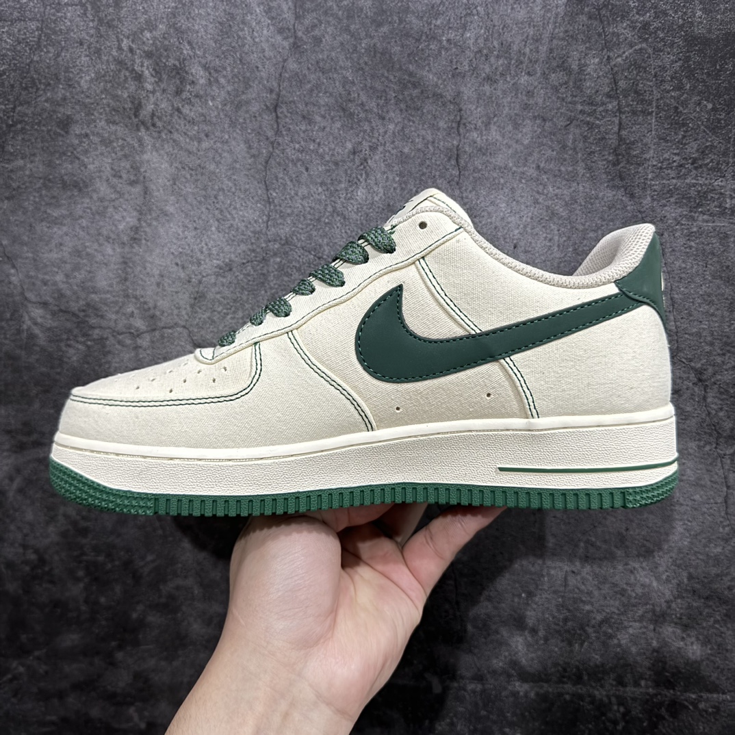 图片[2]-【公司级】Nike Air Force 1 Low 07 3M帆布米绿n原楦头原纸板 打造纯正低帮空军版型 专注外贸渠道 全掌内置蜂窝气垫原盒配件 原厂中底钢印、拉帮完美官方货号：TQ1456-266 Size：36 36.5 37.5 38 38.5 39 40 40.5 41 42 42.5 43 44 44.5 45 编码：HXS250260-鞋库