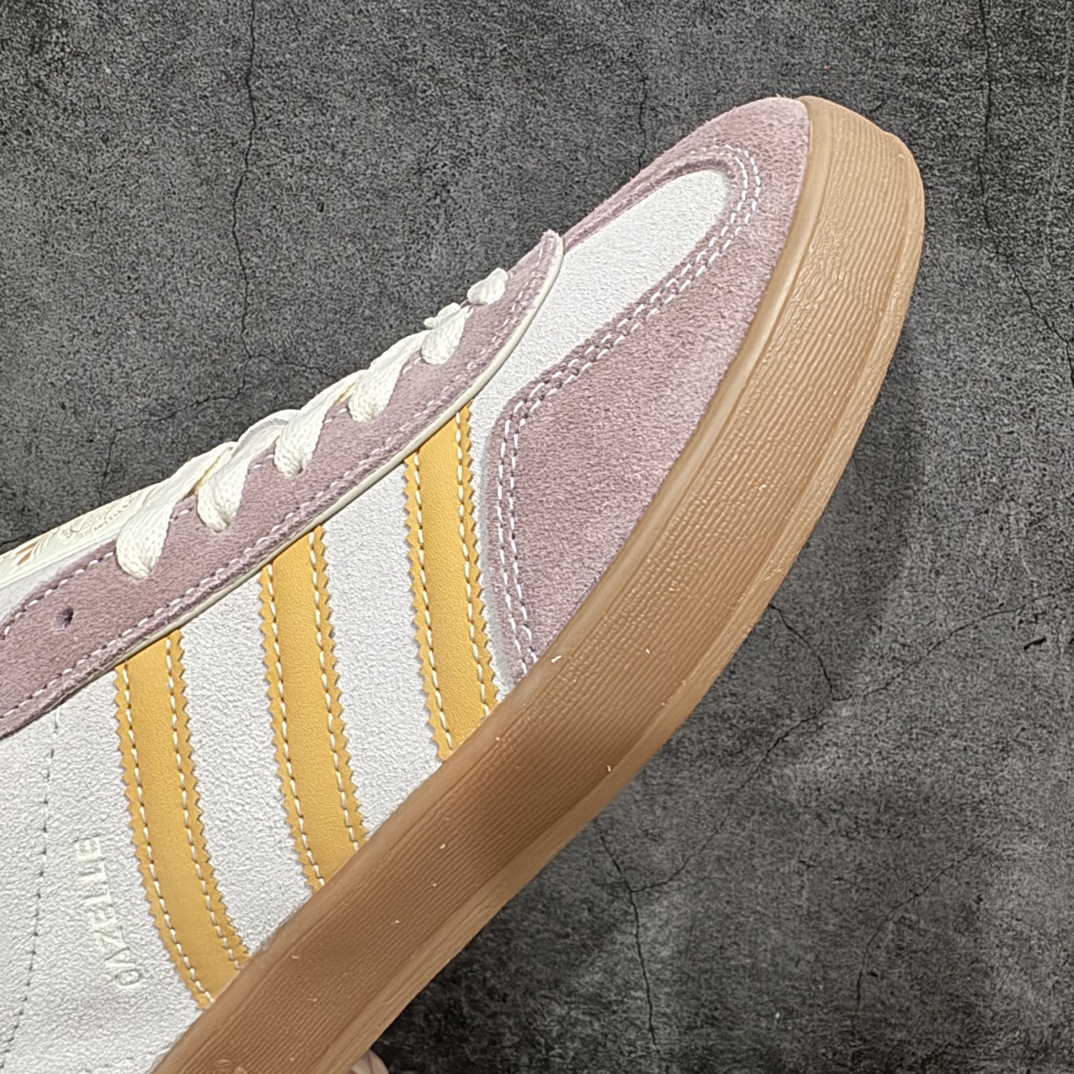 图片[6]-【正确版】阿迪达斯Adidas Gazelle Indoor Trainers 羚羊内训系列低帮复古德训风百搭休闲运动板鞋“翻毛米白橘藕紫绿”ID1007nn升级版 男女鞋真标半码制n原楦开发版型#采用翻毛皮鞋面材质n内环保海玻璃人体工学鞋垫 全新开发耐磨标准橡胶大底❗️ 尺码：35 36 36⅔ 37⅓ 38 38⅔ 39⅓ 40 40⅔ 41⅓ 42 42⅔ 43⅓ 44 44⅔ 45nn90年代经典的复刻版！自60年代以足球训练鞋面世以来,Gazelle就以其经典设计席卷全球。1991年版本的复刻,再造经典Gazelle。采用皮革打造,搭配浊色细节,让这款经典更加简约。 编码：NM210230-鞋库