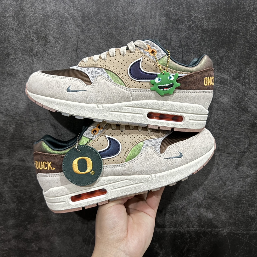 纯原版本DivisionSt.xNikeAirMax1“UniversityofOregon复刻棕褐纯原