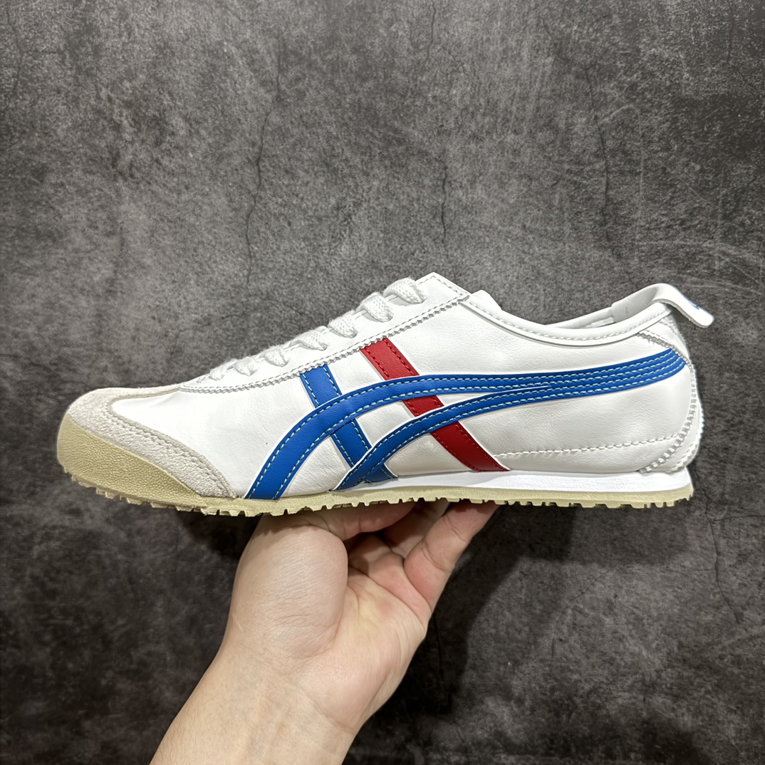 图片[2]-【PH纯原】Asics Onitsuka Tiger MEXICO 66 亚瑟士鬼冢虎复古经典板鞋 白蓝红色nn印尼厂Oem原单材料 除成型在PT外n其余全部客供材料 淘宝B级代购店铺内供💯n四联官方吊牌 乳胶组合鞋垫、羊皮纸质中底 不用宰手买专柜 这里满足你👊🏼 全新工厂开发 一线品质 全部原鞋一比一开发  货号：DL408-9001 Size：36-46 全码出货 编码：T1230250-鞋库