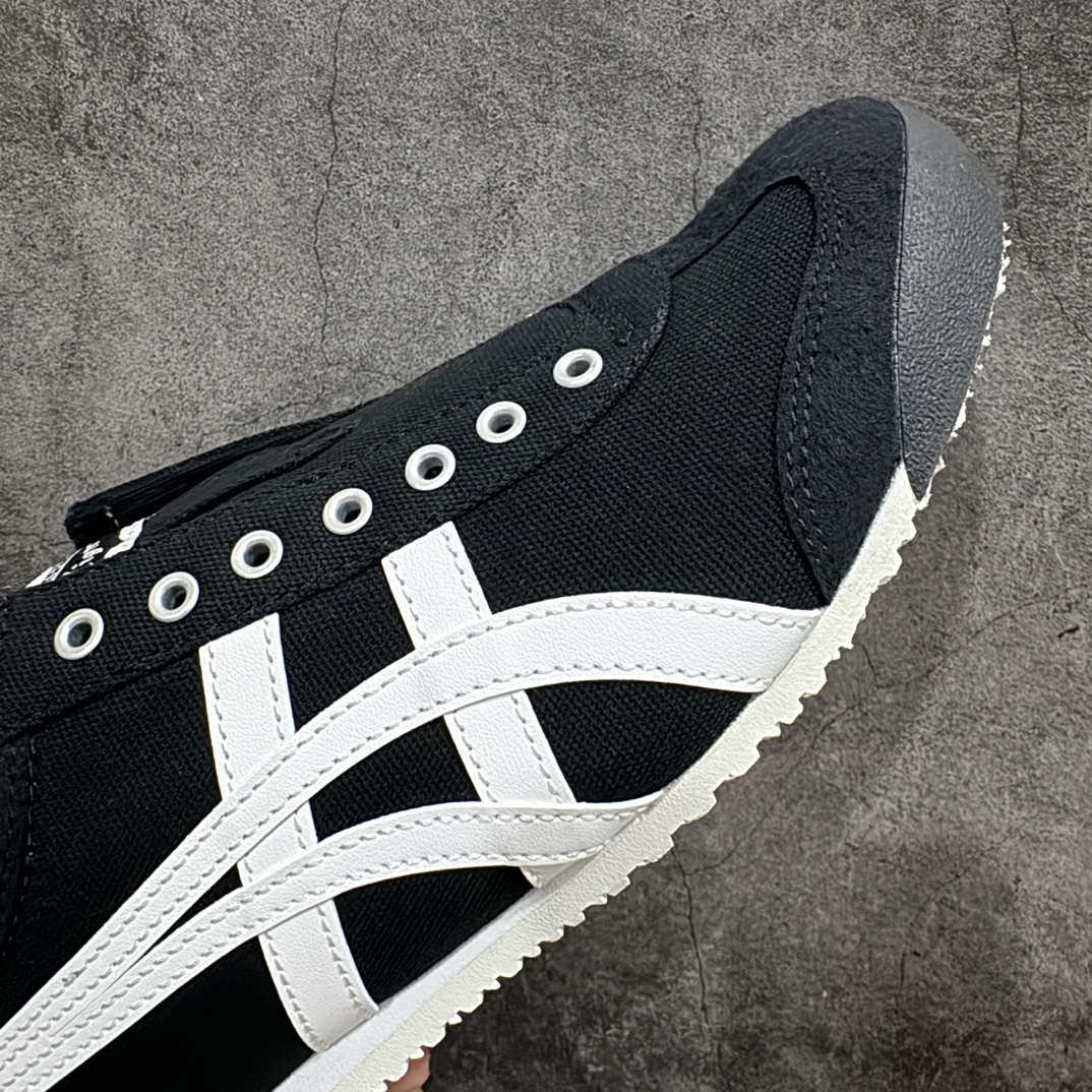 图片[6]-【PH纯原】Asics Onitsuka Tiger MEXICO 66 亚瑟士鬼冢虎复古经典板鞋 黑白色nn印尼厂Oem原单材料 除成型在PT外n其余全部客供材料 淘宝B级代购店铺内供💯n四联官方吊牌 乳胶组合鞋垫、羊皮纸质中底 不用宰手买专柜 这里满足你👊🏼 全新工厂开发 一线品质 全部原鞋一比一开发 Size：36-46 全码出货 编码：T1190200-鞋库