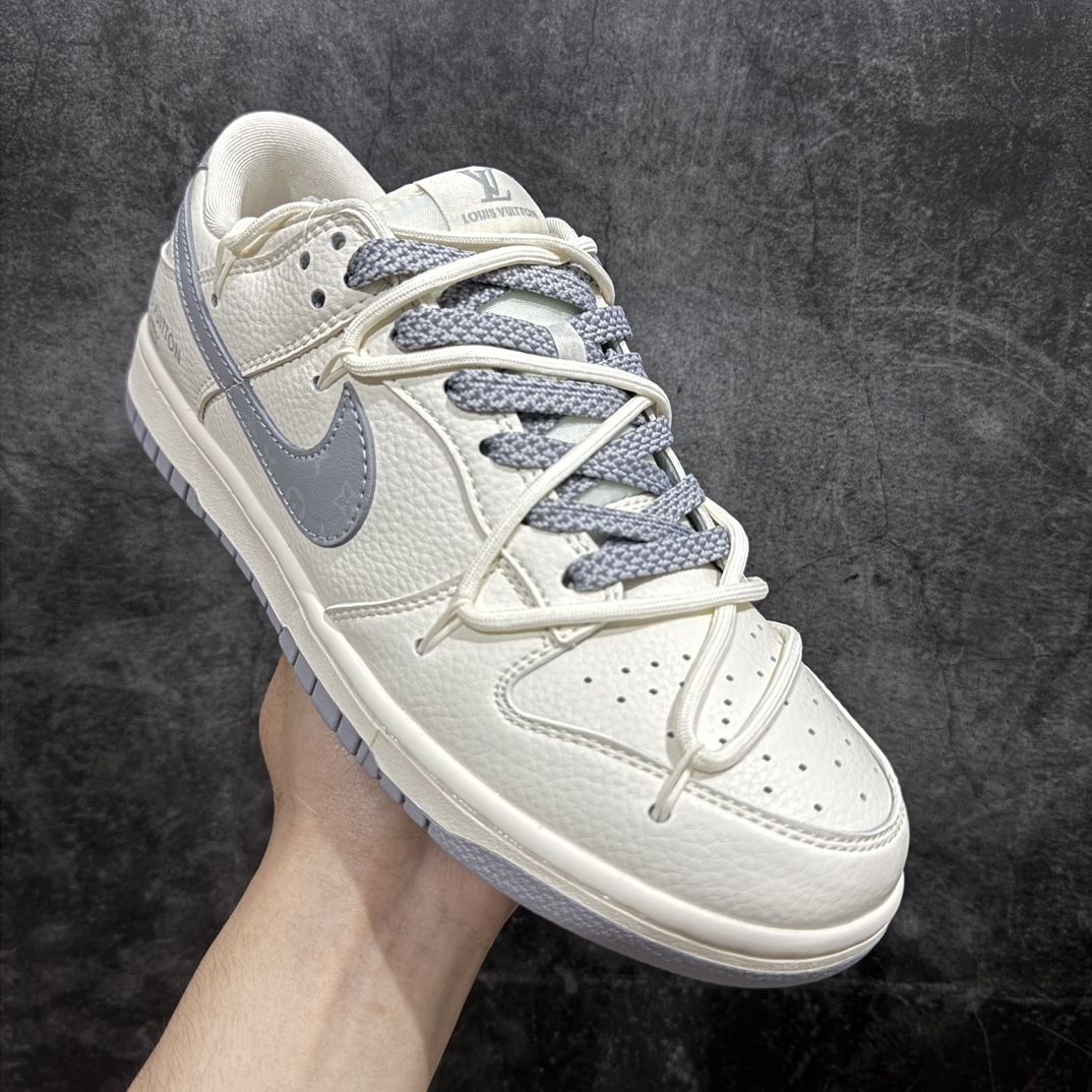 300 【定制版】Nk SB Dunk Low LV联名-米白星光银 低帮休闲板鞋 JJ5688-101