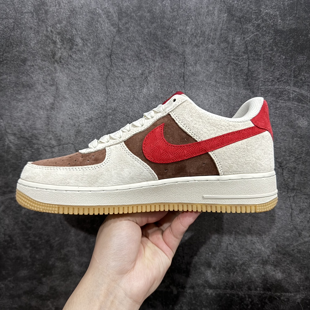 公司级NikeAirForce1Low07龙年限定灰红棕腾云驾雾原楦头原纸板打造纯正低帮空军版型专注外贸