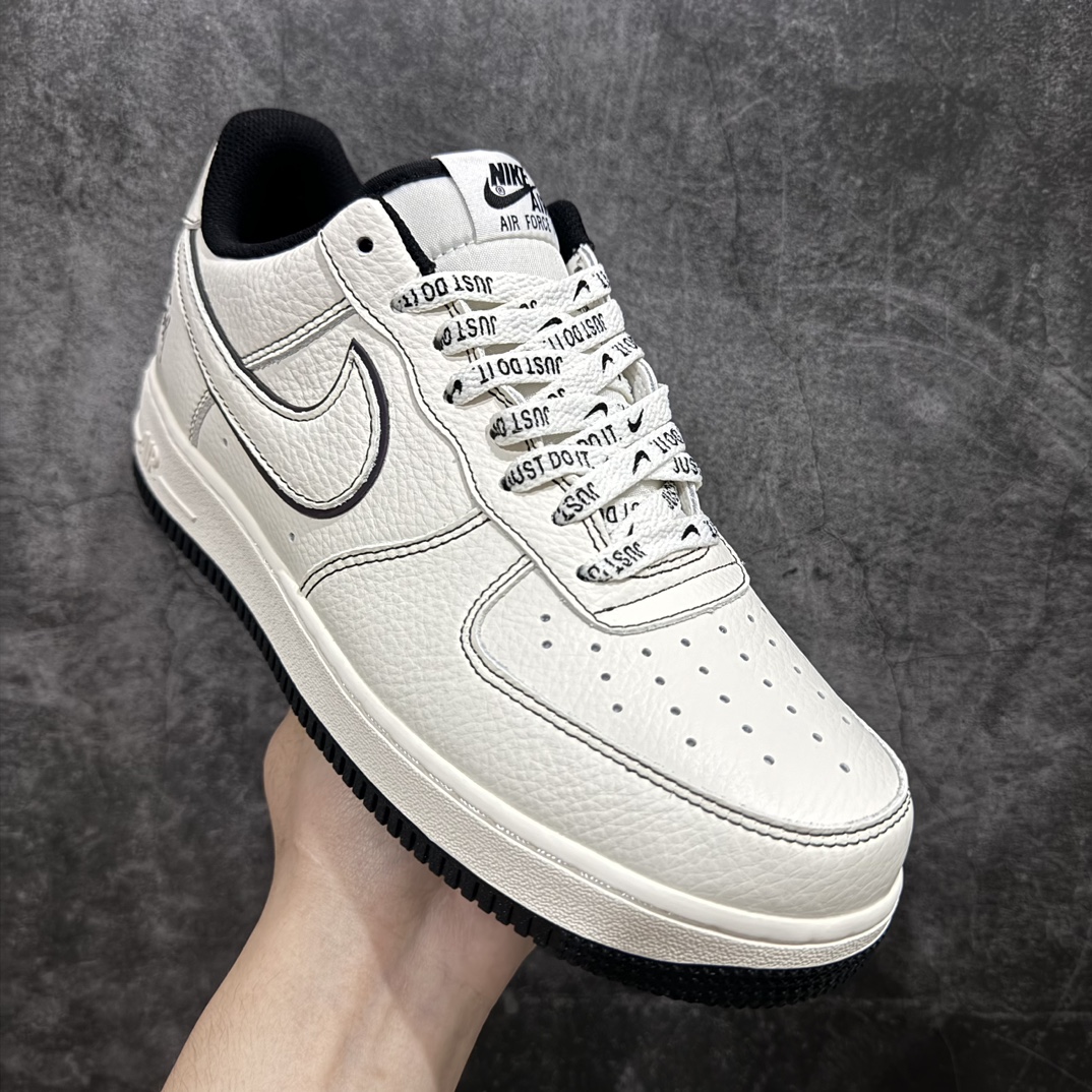 公司级海外限量发售StussyxNikeAirForce1Low斯图西联名米黑反光空军一号低帮休闲板鞋客