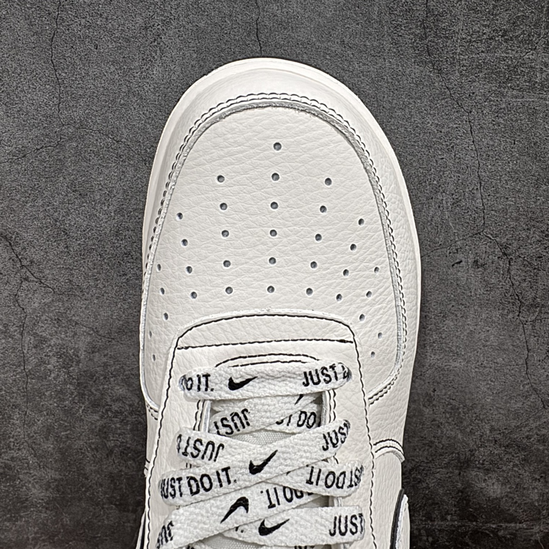 公司级海外限量发售StussyxNikeAirForce1Low斯图西联名米黑反光空军一号低帮休闲板鞋客