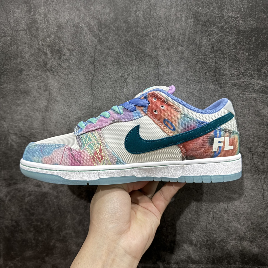 350 【M版】涂鸦艺术大师Futura Laboratories X Nike SB Dunk Low Pro"Bleached Aqua"扣篮滑板板鞋 HF6061-400