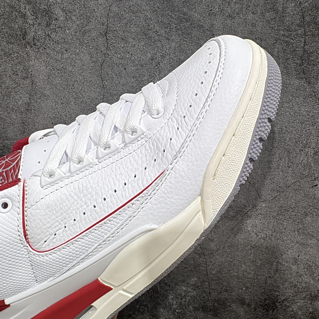 350 【纯原头层版】Air Jordan 2/3 Retro AJ2/3 乔2/3白红色 低帮篮球鞋 FD0383-161