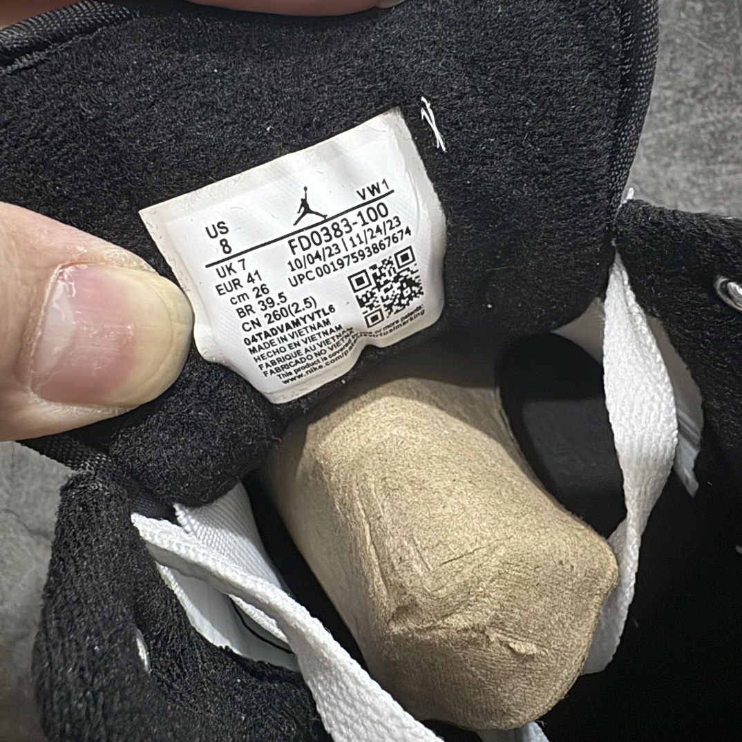 纯原头层版AirJordan2/3RetroAJ2/3乔2/3白黑色低帮篮球鞋FD0383-100细节皮