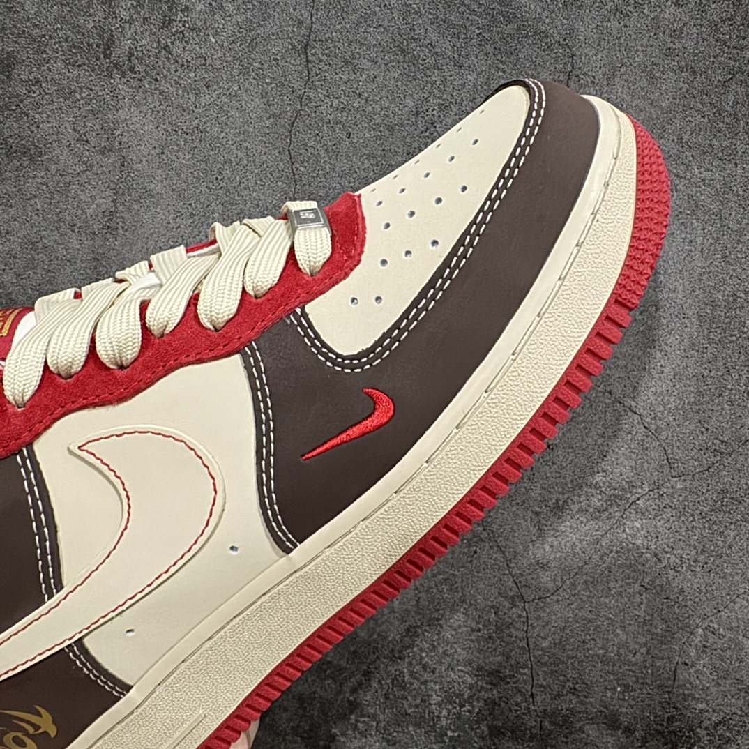 公司级NikeAirForce1Low07龙年限定黄棕红原楦头原纸板打造纯正低帮空军版型专注外贸渠道全掌