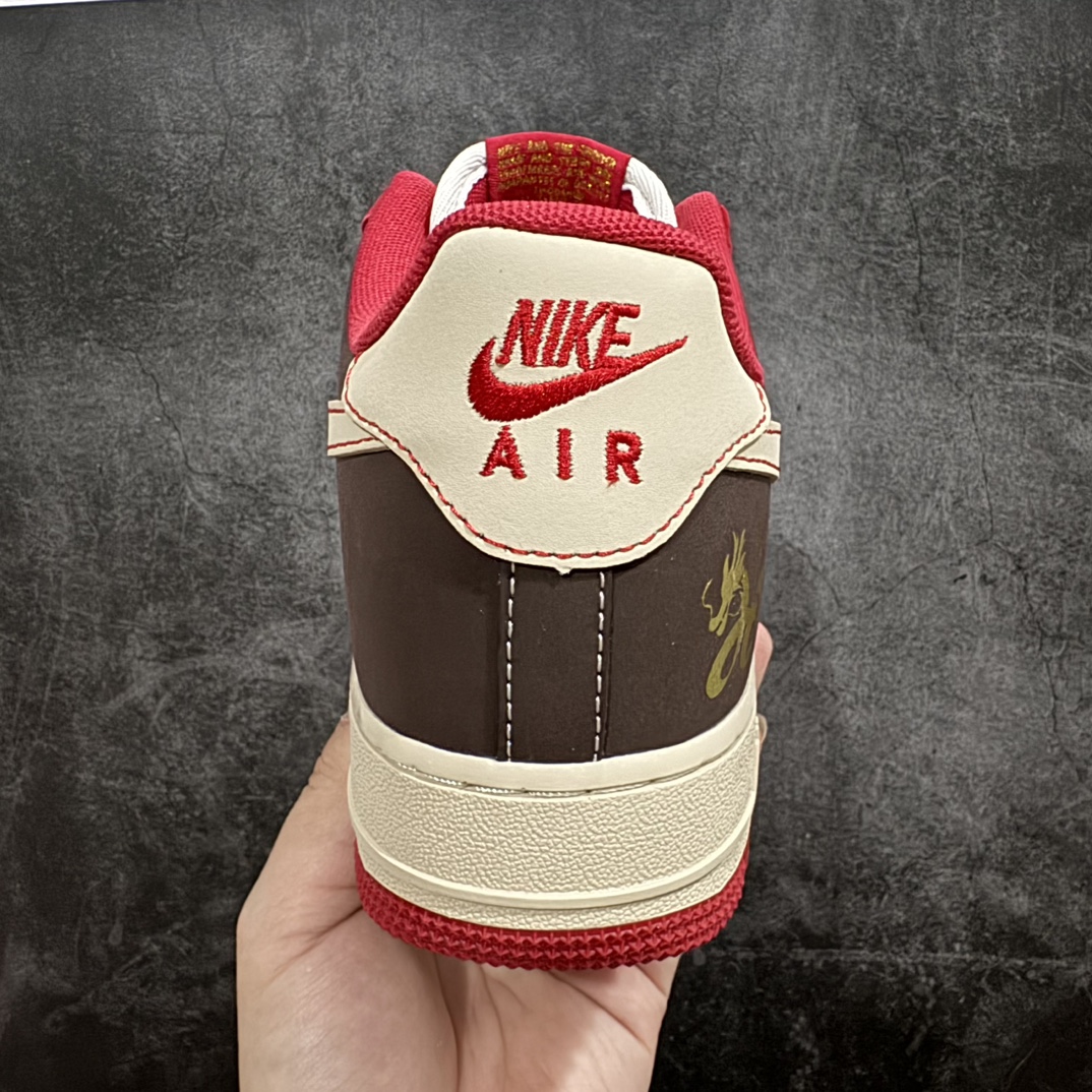 公司级NikeAirForce1Low07龙年限定黄棕红原楦头原纸板打造纯正低帮空军版型专注外贸渠道全掌