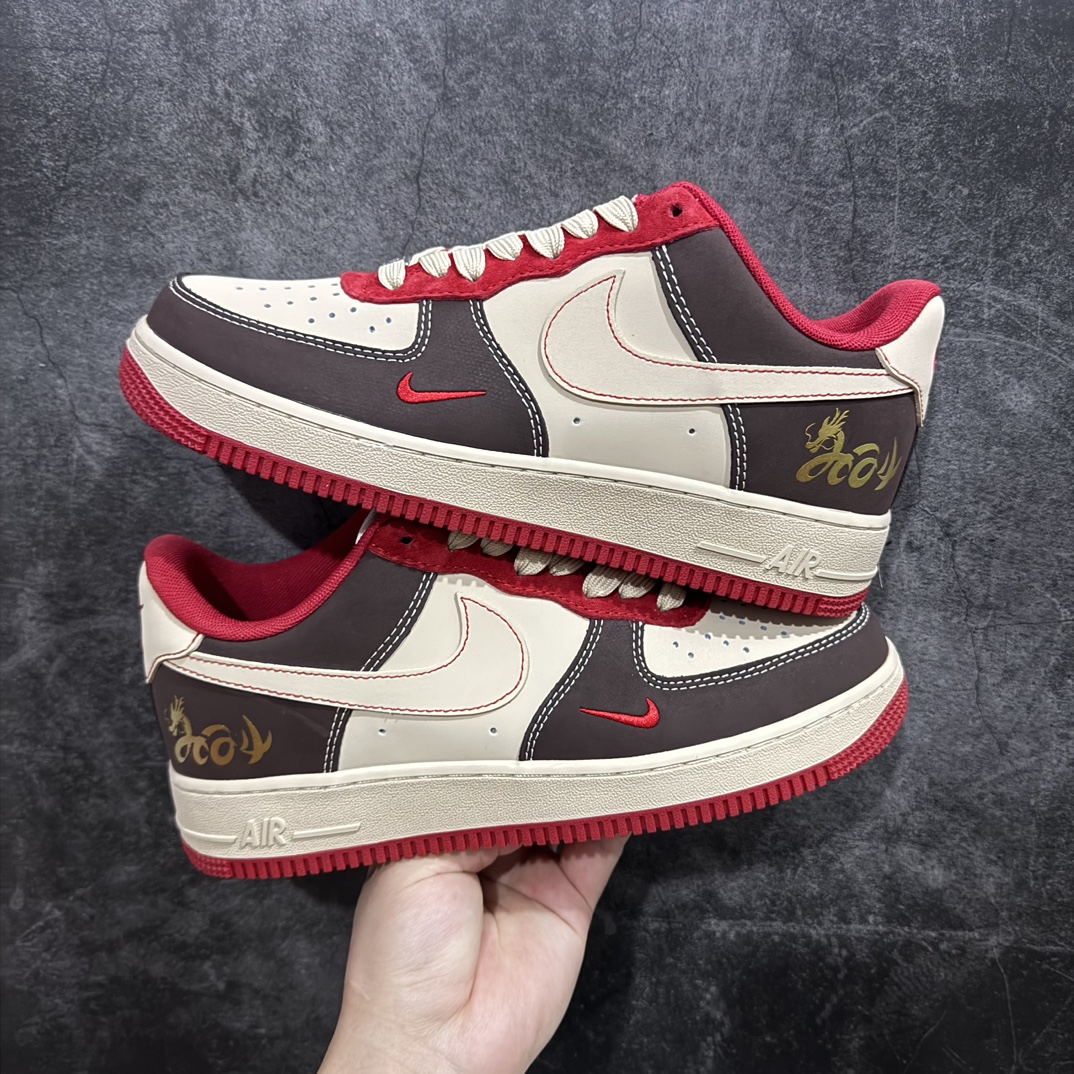 公司级NikeAirForce1Low07龙年限定黄棕红原楦头原纸板打造纯正低帮空军版型专注外贸渠道全掌