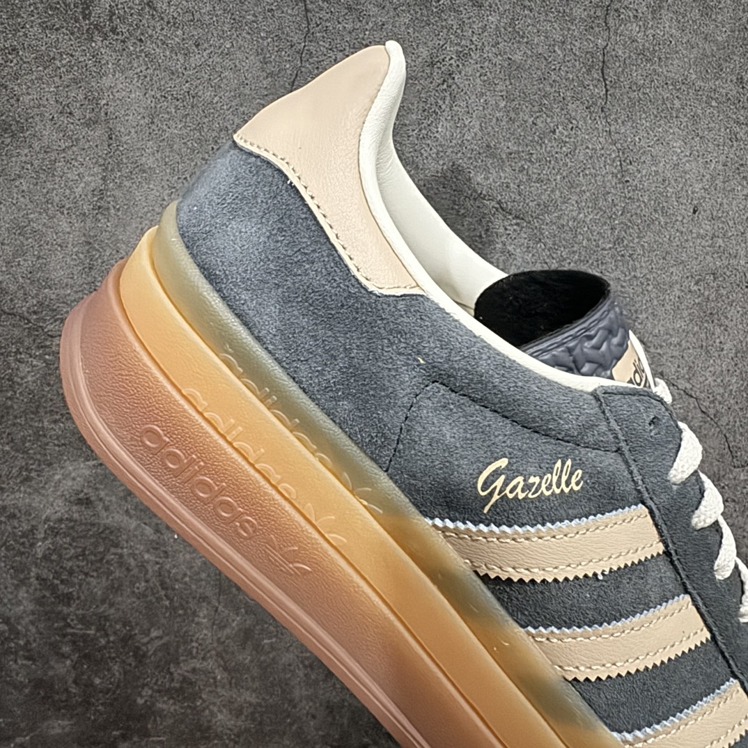 220 【渠道纯原】Ad Originals Gazelle Bold IE0428 三叶草厚底休闲防滑耐磨低帮板鞋