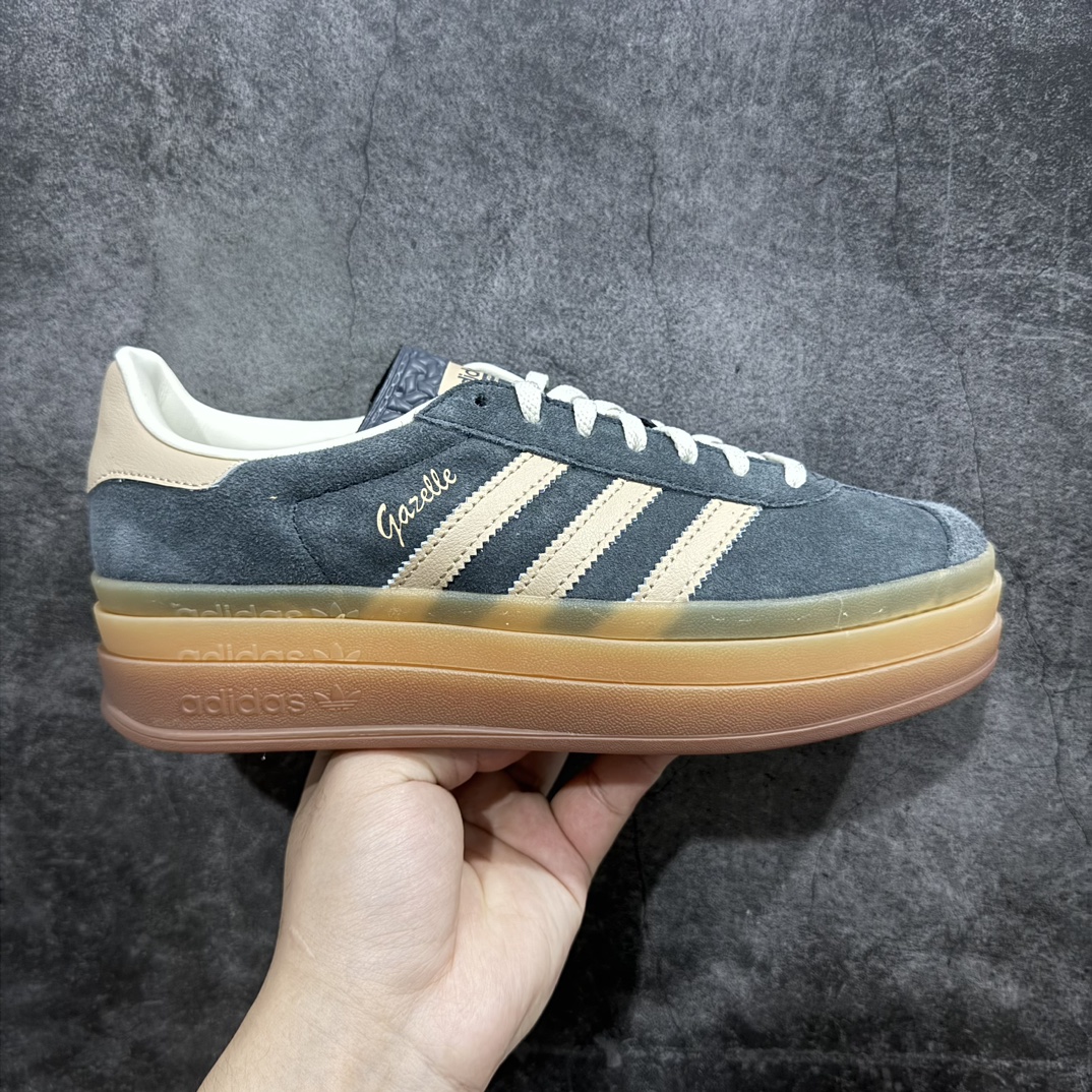 220 【渠道纯原】Ad Originals Gazelle Bold IE0428 三叶草厚底休闲防滑耐磨低帮板鞋