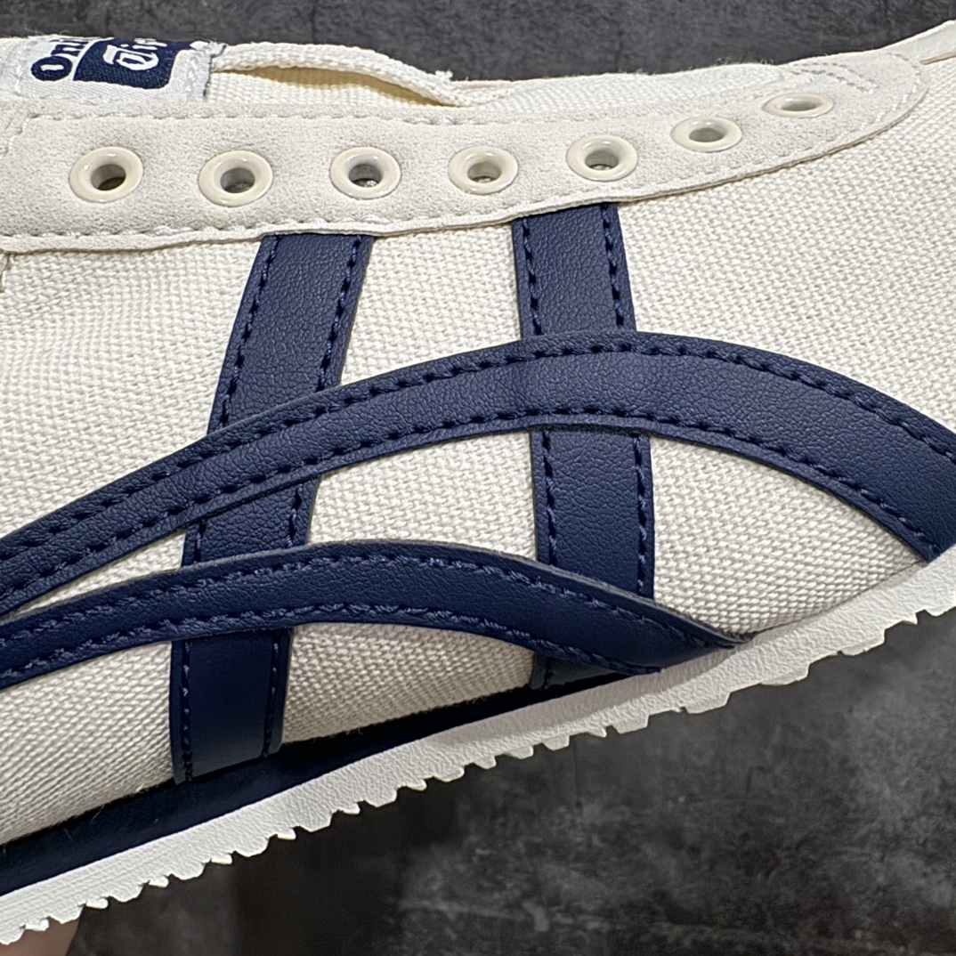 图片[4]-【PH纯原】Asics Onitsuka Tiger MEXICO 66 亚瑟士鬼冢虎复古经典板鞋 白藏青色nn印尼厂Oem原单材料 除成型在PT外n其余全部客供材料 淘宝B级代购店铺内供💯n四联官方吊牌 乳胶组合鞋垫、羊皮纸质中底 不用宰手买专柜 这里满足你👊🏼 全新工厂开发 一线品质 全部原鞋一比一开发 Size：36-46 全码出货 编码：T1190200-莆田鞋批发中心