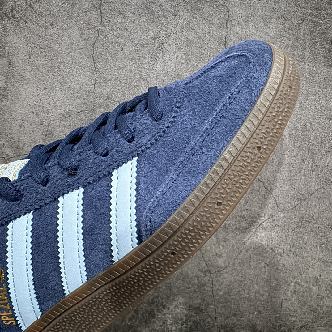 210 【Top纯原版】Adidas Handball Spezial 阿迪达斯经典款反毛皮复古休闲板鞋 深蓝生胶BD7633