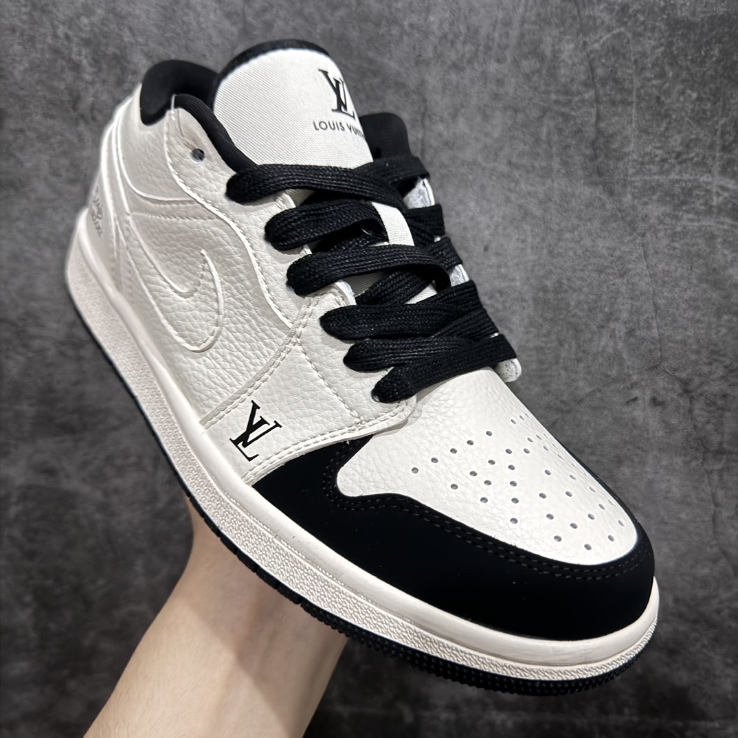 280 【定制版】Air Jordan 1 Low AJ1 乔1 LV联名-米黑脚趾板鞋 WG8850-006