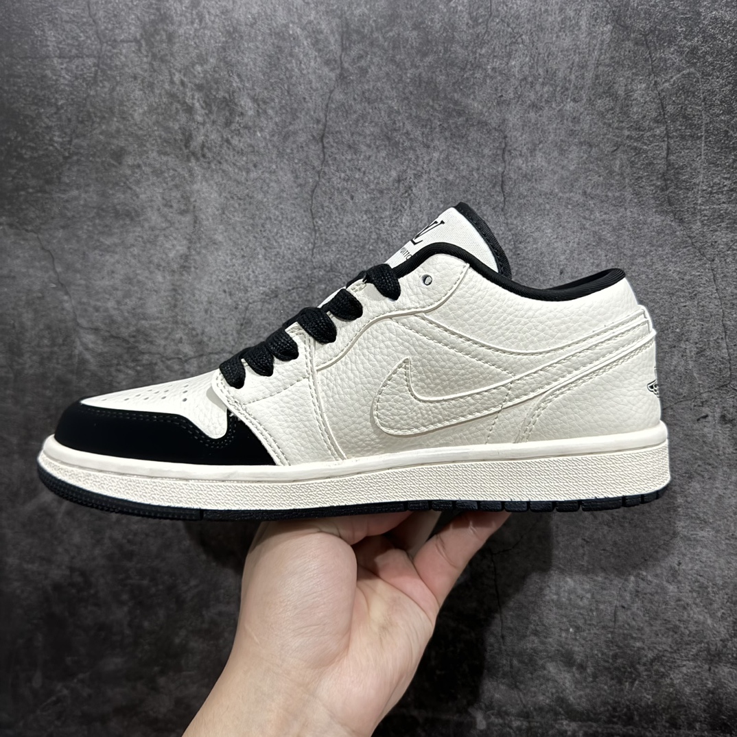 280 【定制版】Air Jordan 1 Low AJ1 乔1 LV联名-米黑脚趾板鞋 WG8850-006