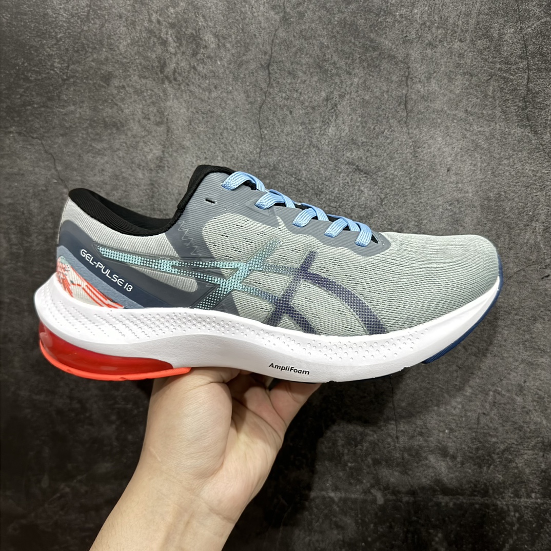 【公司级】ASICS Onitsuka Gel-Pulse 13 亚瑟士轻量跑鞋 超轻量专业运动慢跑鞋n进口双层丝纤维工程网布鞋面轻量舒适透气材质中底3D可视GEL缓震胶效果升级FLYTEFOAM BLAST全新缓震中底部位科技材质  尺码：40 40.5 41.5 42 42.5 43.5 44 45 编码：JZ220240-莆田鞋批发中心