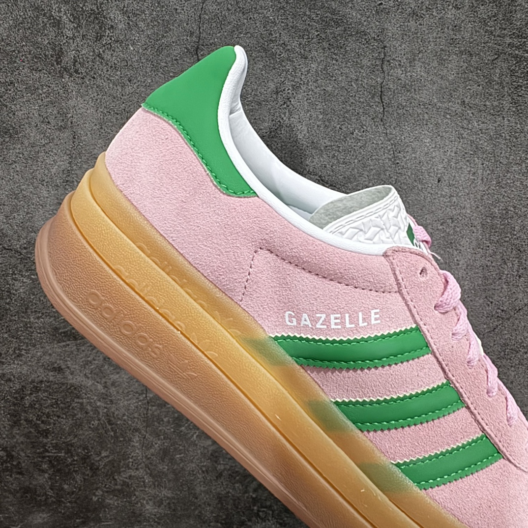 220 【渠道纯原】Ad Originals Gazelle Bold IE0420 三叶草厚底休闲防滑耐磨低帮板鞋