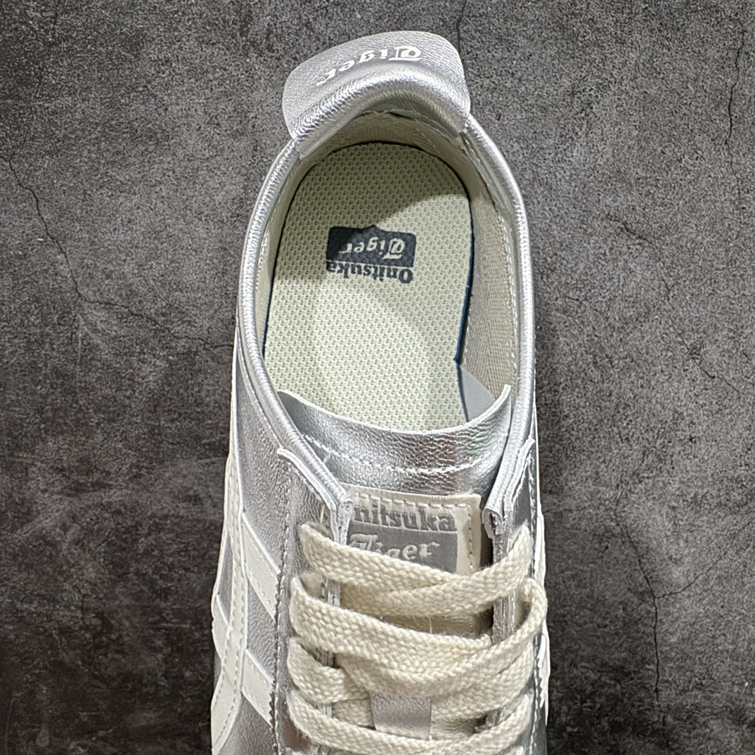 图片[8]-【PH纯原】Asics Onitsuka Tiger MEXICO 66 亚瑟士鬼冢虎复古经典板鞋 银白色nn印尼厂Oem原单材料 除成型在PT外n其余全部客供材料 淘宝B级代购店铺内供💯n四联官方吊牌 乳胶组合鞋垫、羊皮纸质中底 不用宰手买专柜 这里满足你👊🏼 全新工厂开发 一线品质 全部原鞋一比一开发 Size：36-46 全码出货 编码：T1240260-莆田鞋批发中心