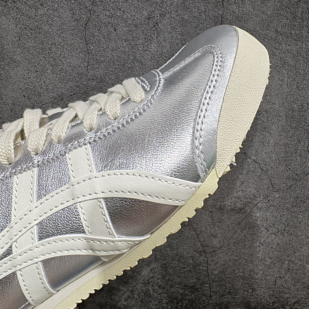 图片[6]-【PH纯原】Asics Onitsuka Tiger MEXICO 66 亚瑟士鬼冢虎复古经典板鞋 银白色nn印尼厂Oem原单材料 除成型在PT外n其余全部客供材料 淘宝B级代购店铺内供💯n四联官方吊牌 乳胶组合鞋垫、羊皮纸质中底 不用宰手买专柜 这里满足你👊🏼 全新工厂开发 一线品质 全部原鞋一比一开发 Size：36-46 全码出货 编码：T1240260-莆田鞋批发中心